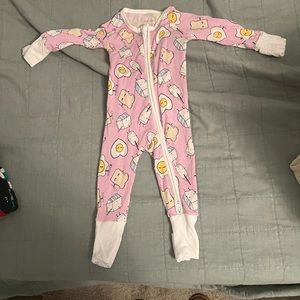 Little Sleepies Pink Breakfast buddies 0-3 month